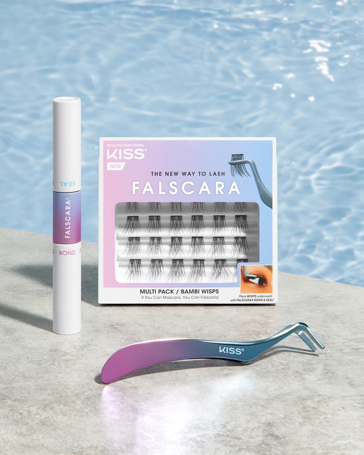 KISS Falscara DIY Eyelash Extension Bond & Seal Infused with Biotin & Vitamin E – Strong Gentle Comfortable Lash Adhesive for All Day Wear For Use With Falscara Lash Wisps, Remover, and Applicator - Image 7