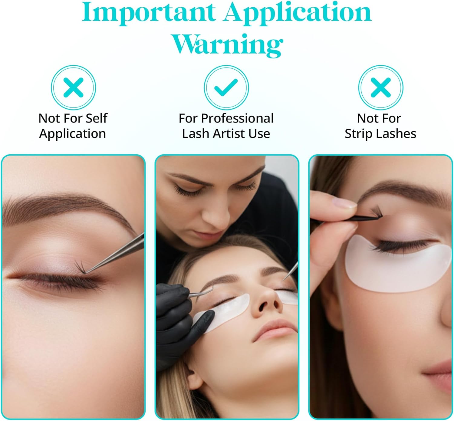 Regular Eyelash Glue - Professional Lash Glue for Individual Flare Lashes, False Eyelash Adhesives - Long Lasting Waterproof Black, 4-5 Sec Dry, Licensed Use 10ml - Image 3