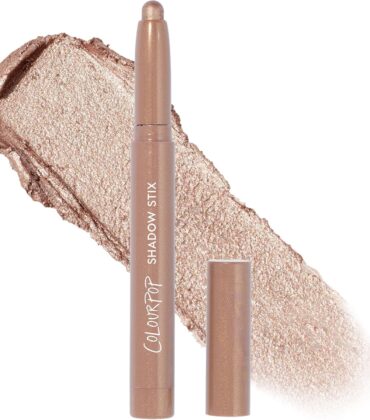 ColourPop Shadow Stix - Cream Eyeshadow Stick with Long-Lasting Color - Multi-Use Cream Makeup with a Built-In Sharpener & Precise Tip for Easy Application - Socialite (0.05 oz)