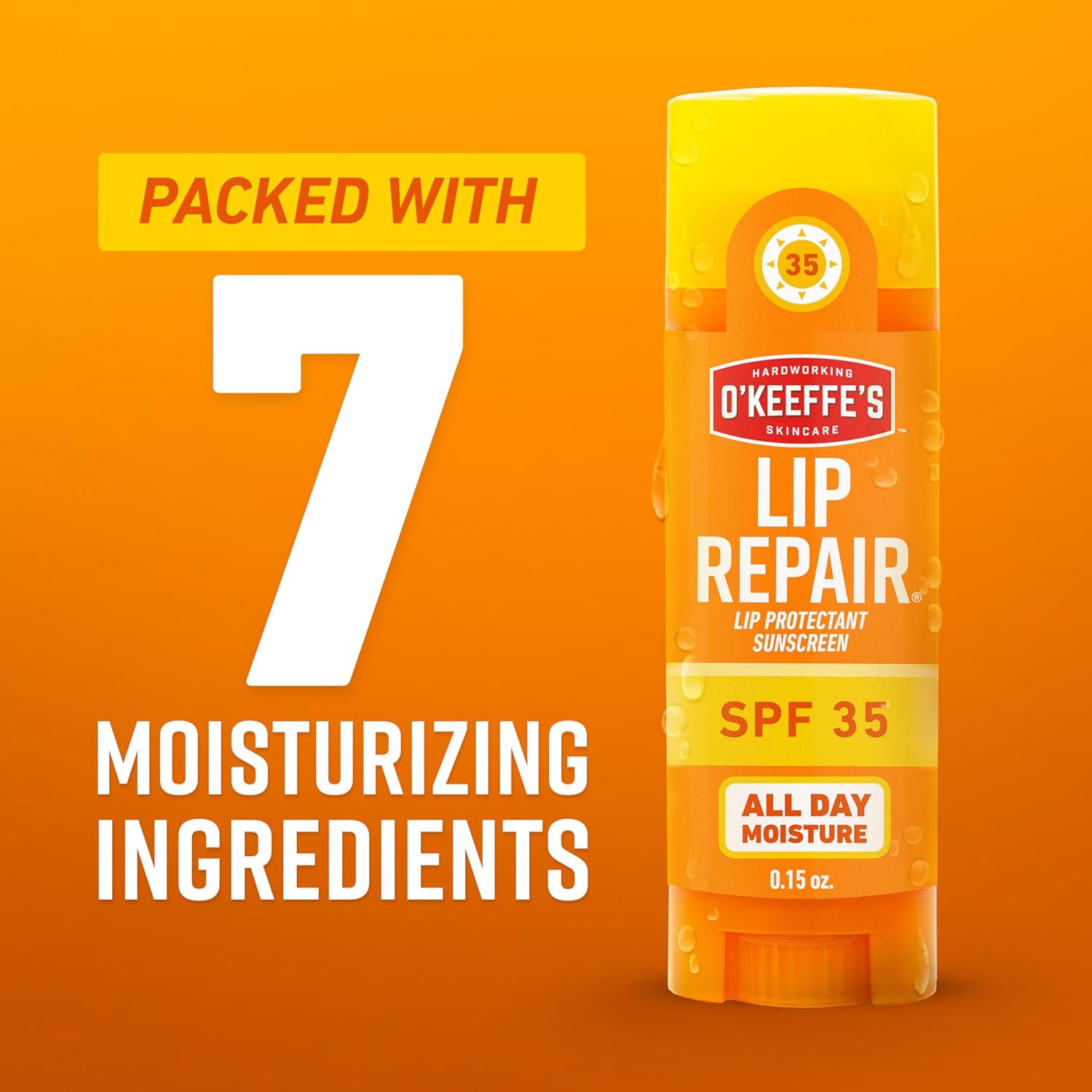O'Keeffe's Lip Repair SPF 35 Lip Balm - Stick (3 Pack) - Sun-Safe Moisturizer for Extremely Cracked, Dry Lips - Image 4