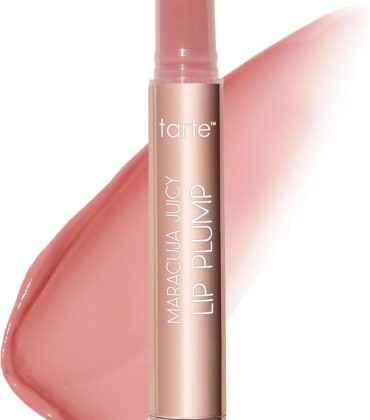 tarte maracuja juicy lip plump – Hydrating & Volumizing Lip Plumper Gloss Balm with Nourishing Hyaluronic Acid & Vitamin E, Plumps & Moisturizes, Vegan & Cruelty-Free