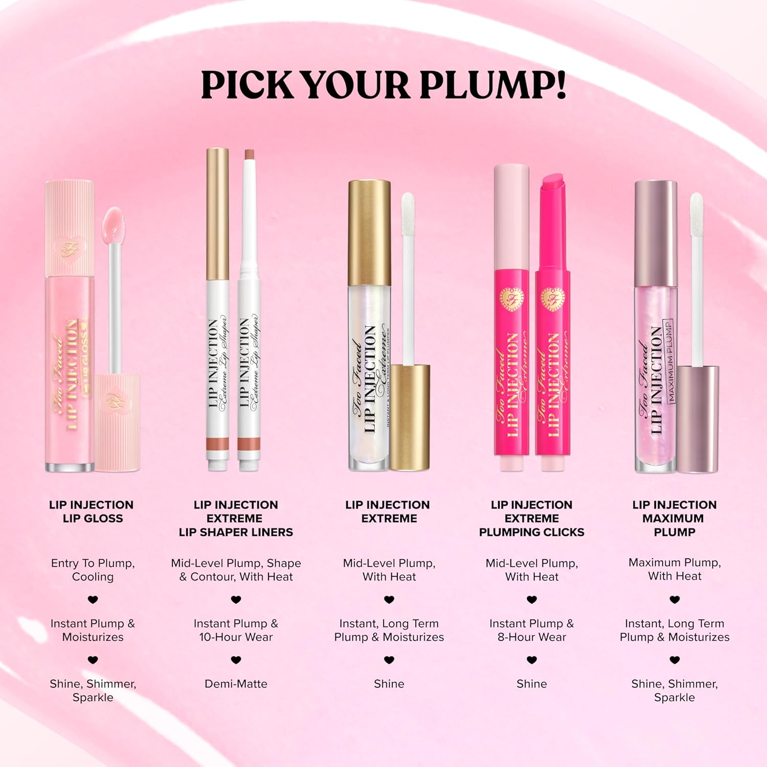 Too Faced Lip Injection Extreme Lip Plumper Gloss | Hydrating, Glossy, & Helps Volume Appear Fuller Over Time - Image 8