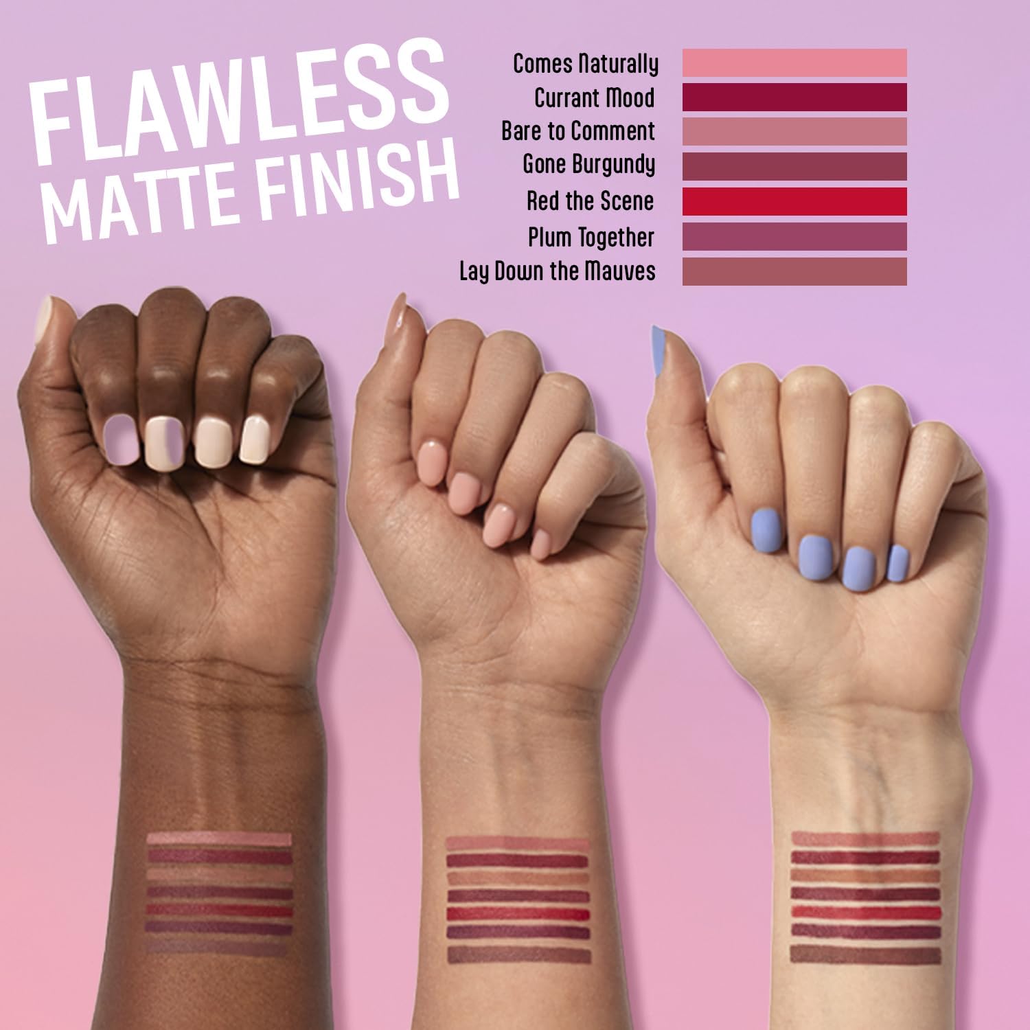 wet n wild Perfect Pout Matte Retractable Gel Lip Liner Pencil, Rich Creamy Long Lasting Color, Well-Defined and Flawless Application, Vegan & Cruelty-Free - Purple Lay Down the Mauves - Image 5